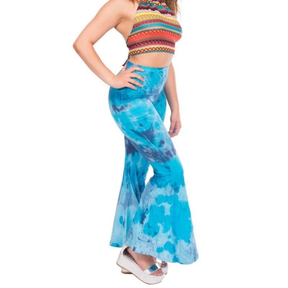 tie dye bell bottoms